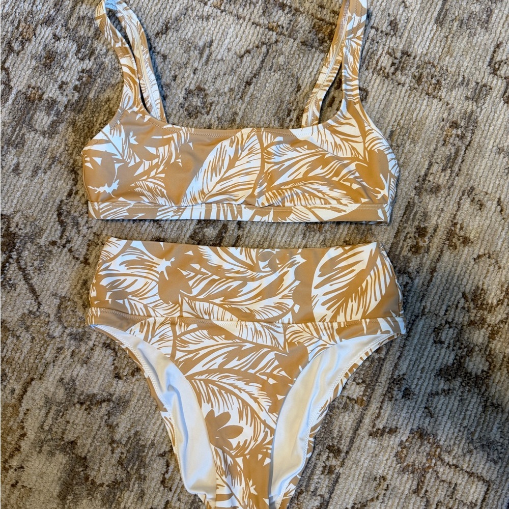 Women’s Madewell Tropical Leaf Print Bikini Set